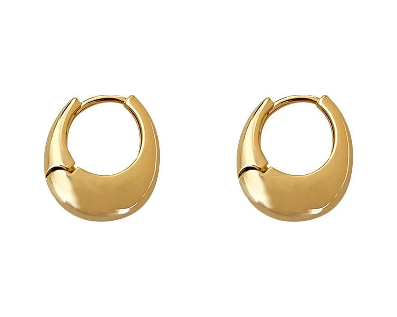 Gold Chunky Hoop Earrings for women