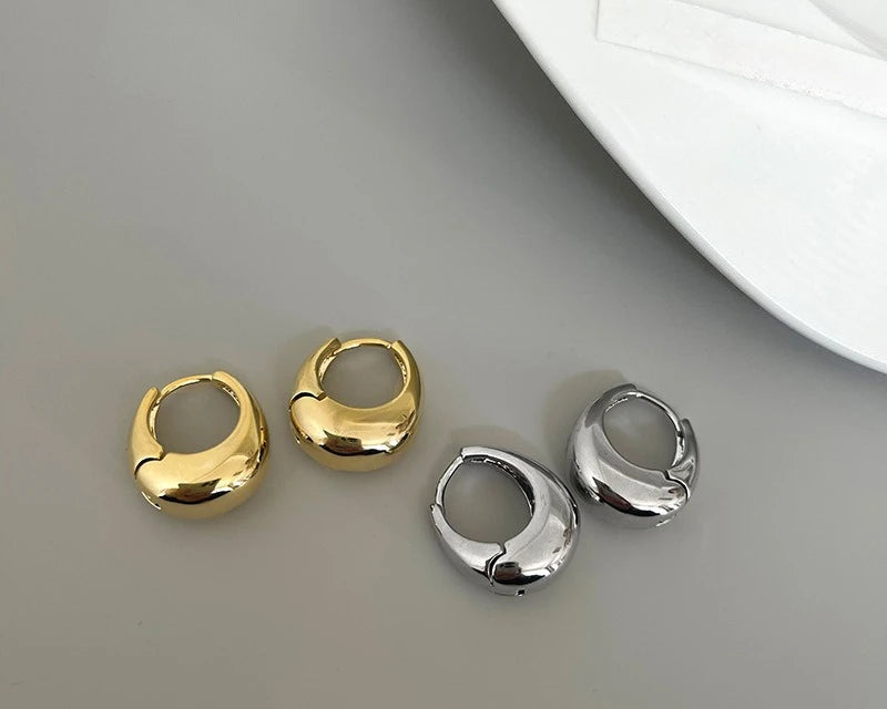Gold Chunky Hoop Earrings for women