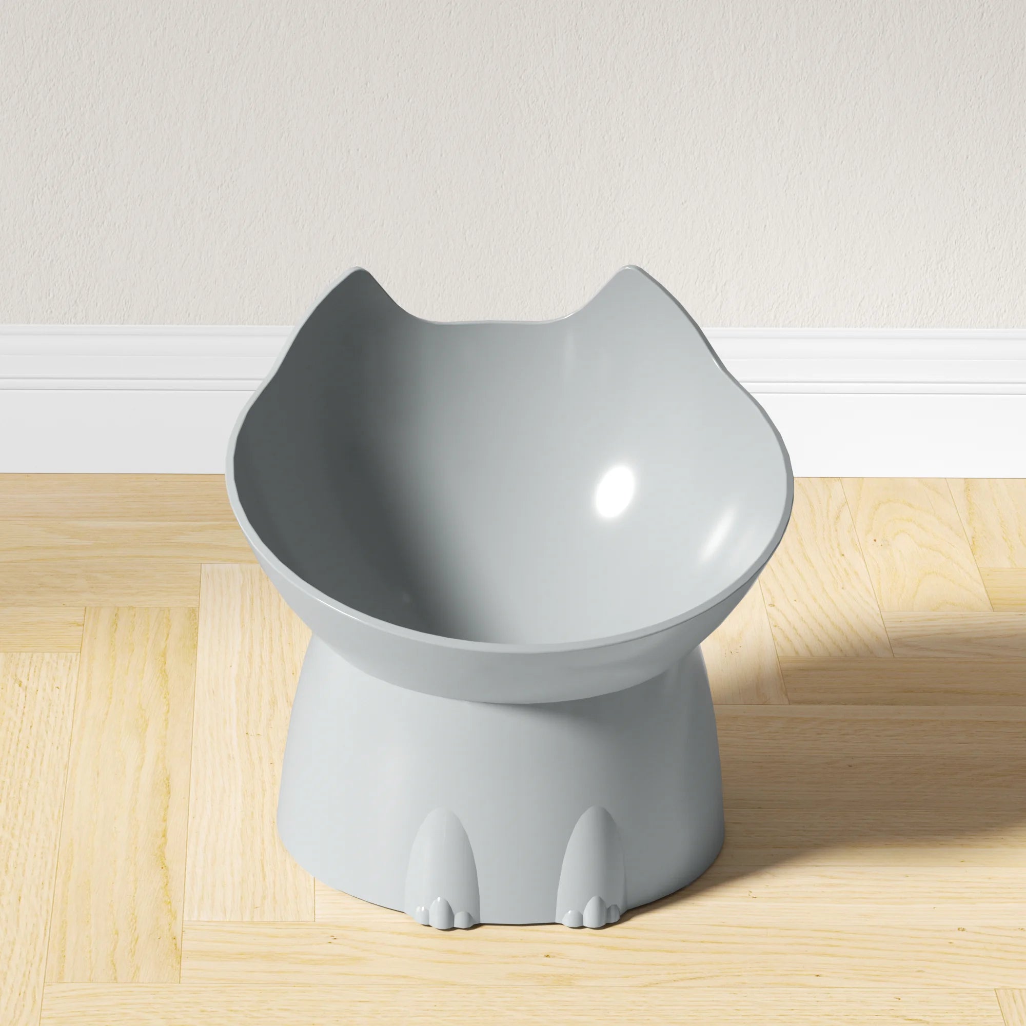 Elevated Cat Bowl – Anti-Slip Raised Pet Feeding Bowl with Tilted Design