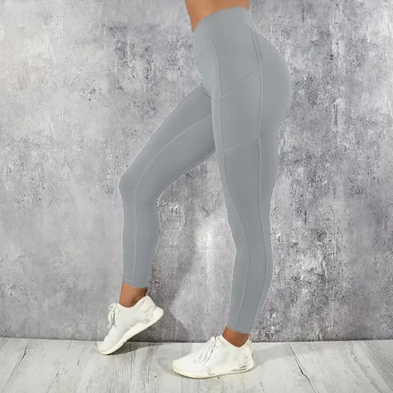 Women's High Waist Yoga Leggings with Phone Pocket – Stretch Workout Pants