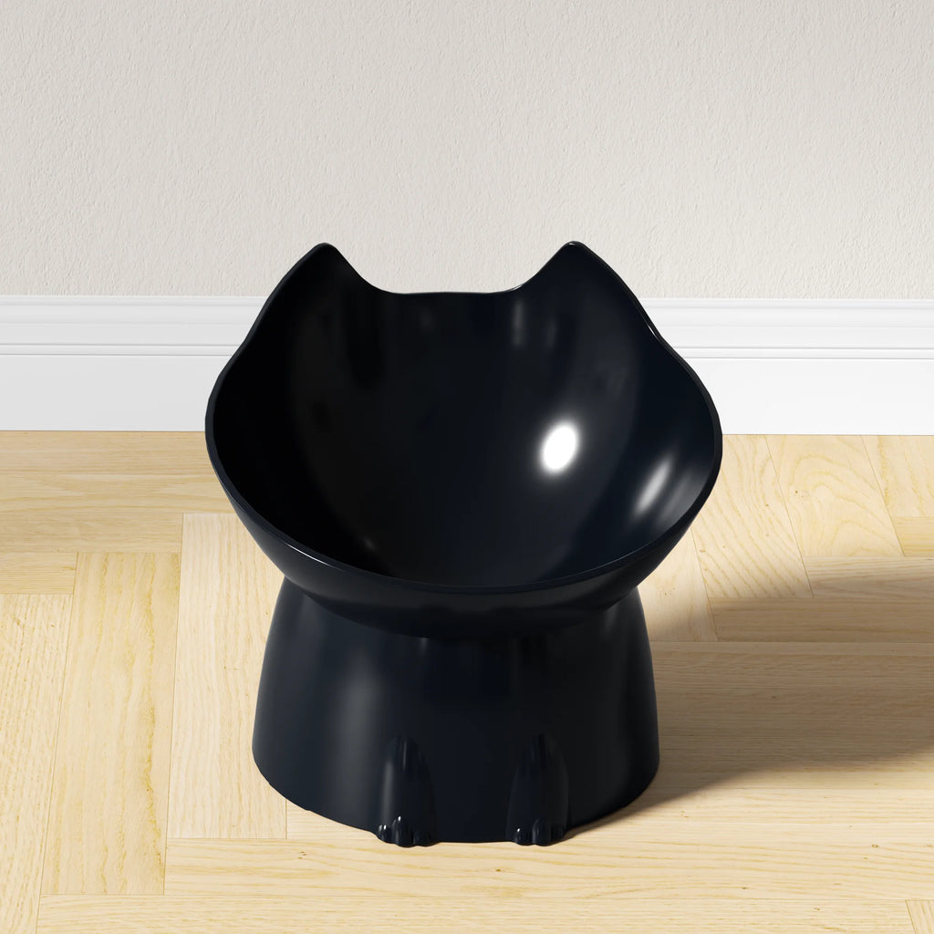 Elevated Cat Bowl – Anti-Slip Raised Pet Feeding Bowl with Tilted Design