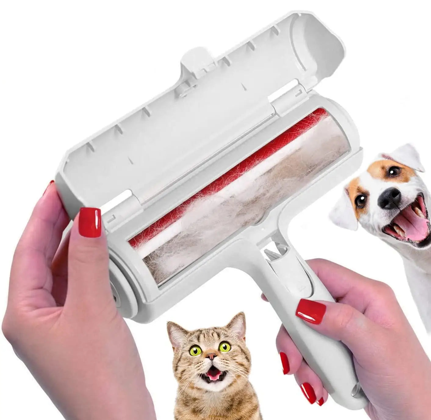 Self-Cleaning Pet Hair Remover Roller – Reusable Lint & Fur Remover for Dogs and Cats